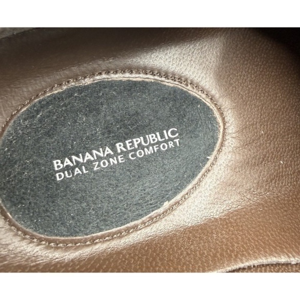 Banana Republic Men's Brown Leather Slip On Loafer Size 12‎ - Picture 7 of 13